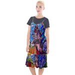 Beauty Stained Glass Castle Building Camis Fishtail Dress