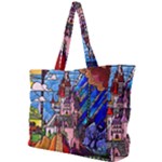 Beauty Stained Glass Castle Building Simple Shoulder Bag