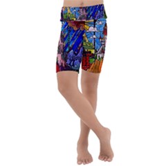 Kids  Lightweight Velour Cropped Yoga Leggings 