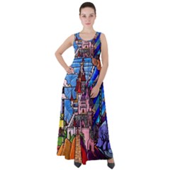 Empire Waist Velour Maxi Dress 