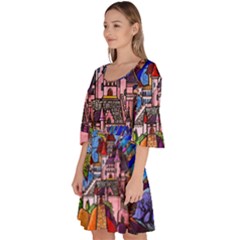 Velour Kimono Dress 