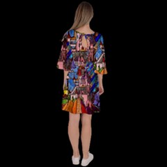 Velour Kimono Dress 