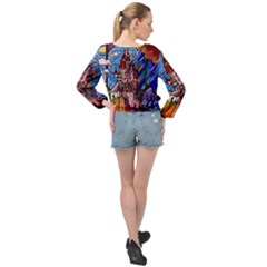 Banded Bottom Chiffon Top 