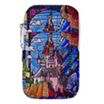 Beauty Stained Glass Castle Building Waist Pouch (Large)
