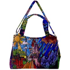Double Compartment Shoulder Bag 
