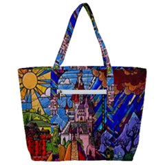 Zip Up Canvas Bag 
