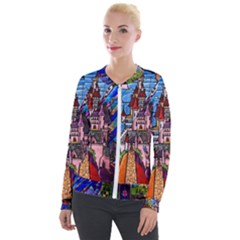 Velvet Zip Up Jacket 