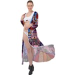 Beauty Stained Glass Castle Building Maxi Chiffon Beach Wrap