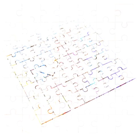 Beauty Stained Glass Castle Building Wooden Puzzle Square from ArtsNow.com