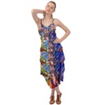 Beauty Stained Glass Castle Building Layered Bottom Dress
