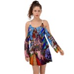 Beauty Stained Glass Castle Building Boho Dress