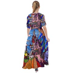 Waist Tie Boho Maxi Dress 