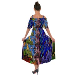 Shoulder Straps Boho Maxi Dress  