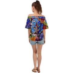 Off Shoulder Short Sleeve Top 