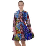 Beauty Stained Glass Castle Building All Frills Chiffon Dress