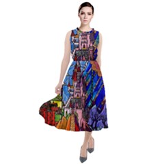 Round Neck Boho Dress 