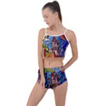 Beauty Stained Glass Castle Building Summer Cropped Co-Ord Set
