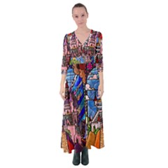 Button Up Maxi Dress 