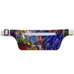 Beauty Stained Glass Castle Building Active Waist Bag