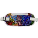 Beauty Stained Glass Castle Building Rounded Waist Pouch