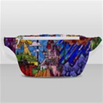 Beauty Stained Glass Castle Building Waist Bag 