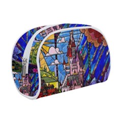 Beauty Stained Glass Castle Building Make Up Case (Small) from ArtsNow.com