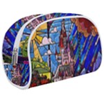Beauty Stained Glass Castle Building Make Up Case (Medium)