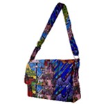 Beauty Stained Glass Castle Building Full Print Messenger Bag (M)