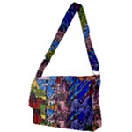 Beauty Stained Glass Castle Building Full Print Messenger Bag (L)