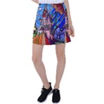 Beauty Stained Glass Castle Building Tennis Skirt