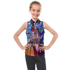 Kids  Sleeveless Polo T-Shirt 