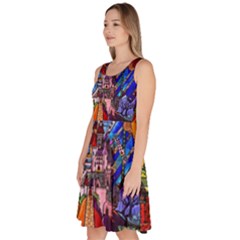 Knee Length Skater Dress With Pockets 