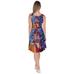 Knee Length Skater Dress With Pockets 