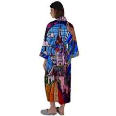 Maxi Satin Kimono 