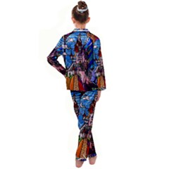 Kids  Satin Long Sleeve Pajamas Set 