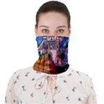 Beauty Stained Glass Castle Building Face Covering Bandana (Adult)