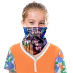 Beauty Stained Glass Castle Building Face Covering Bandana (Kids)
