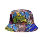 Beauty Stained Glass Castle Building Bucket Hat