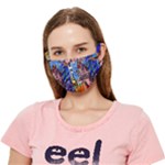Beauty Stained Glass Castle Building Crease Cloth Face Mask (Adult)