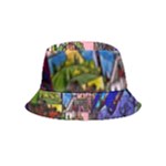 Beauty Stained Glass Castle Building Inside Out Bucket Hat (Kids)