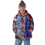 Beauty Stained Glass Castle Building Kids  Oversized Hoodie