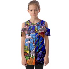 Fold Over Open Sleeve Top 