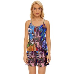Satin Pajama Short Set 
