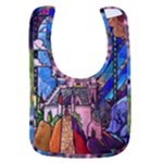 Beauty Stained Glass Castle Building Baby Bib