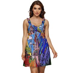 Ruffle Strap Babydoll Chiffon Dress 