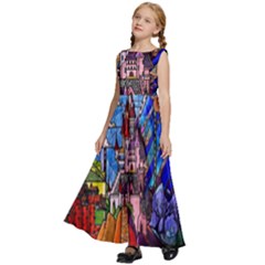 Kids  Satin Sleeveless Maxi Dress 