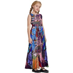 Kids  Satin Sleeveless Maxi Dress 