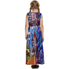 Kids  Satin Sleeveless Maxi Dress 