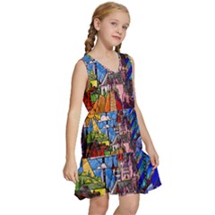 Kids  Sleeveless Tiered Mini Dress 