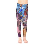 Beauty Stained Glass Castle Building Kids  Classic Winter Leggings